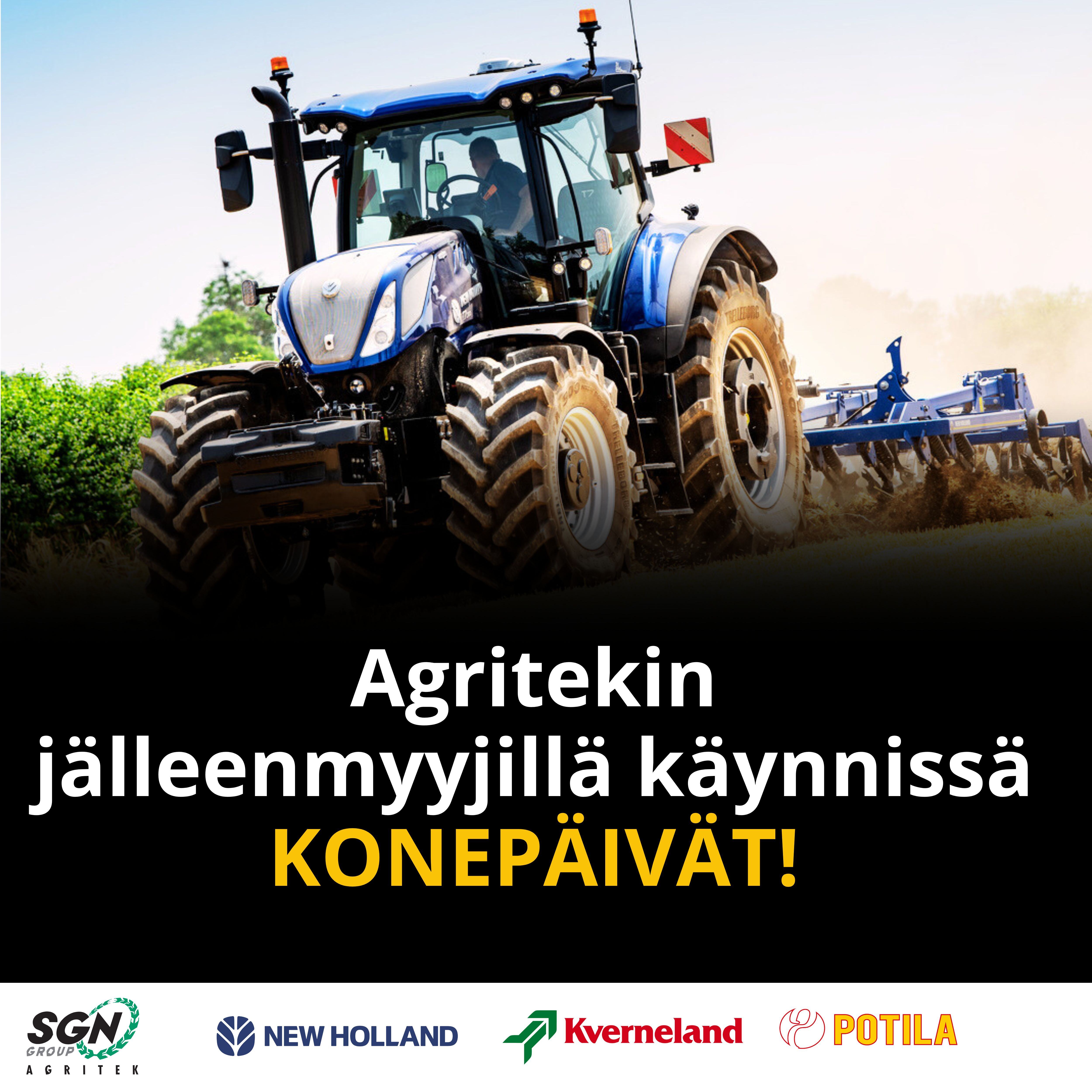 Agritekin jälleenmyyjillä käynnissä kevään konepäivät-1