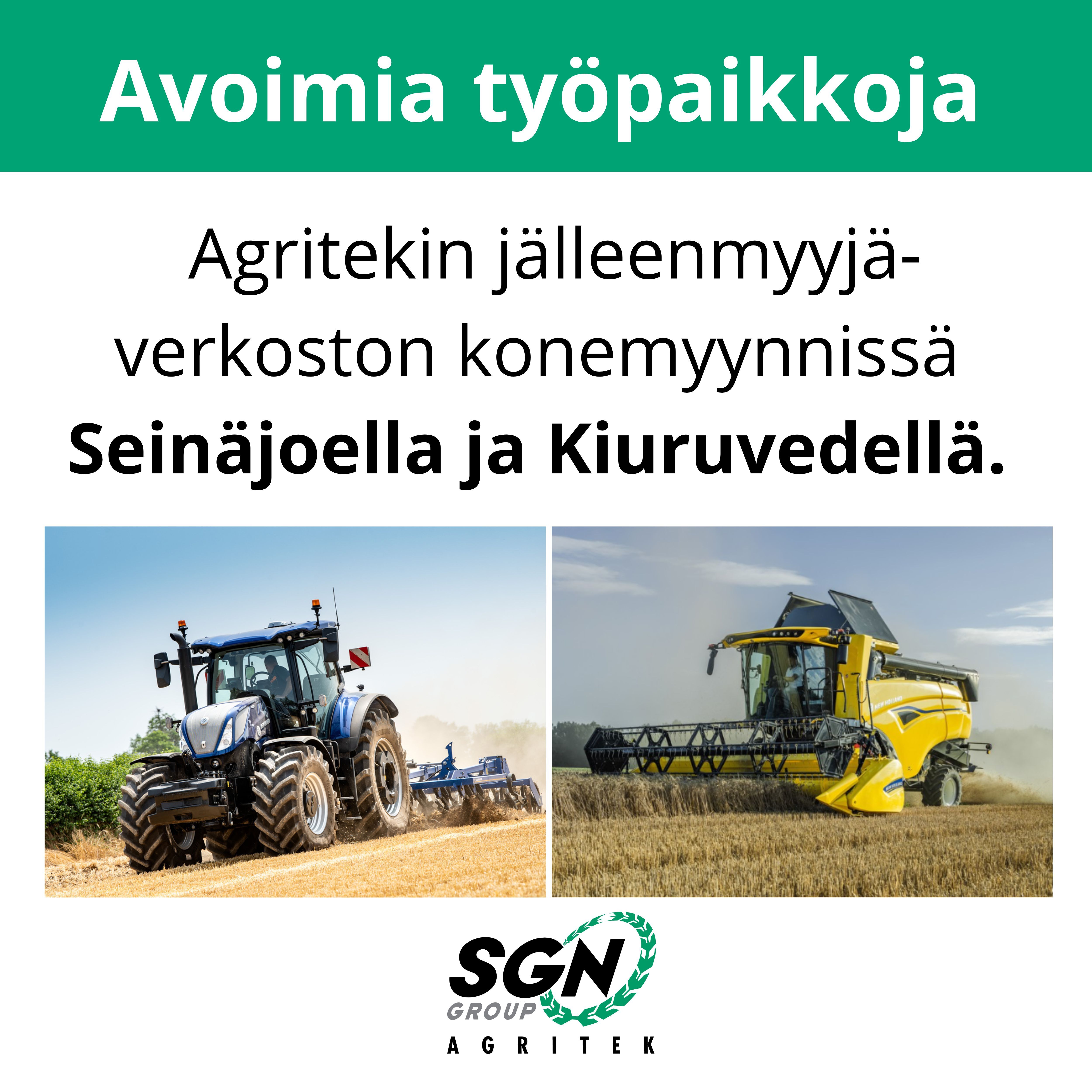 Avoimia työpaikkoja jälleenmyyjäverkostossa